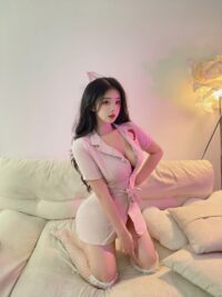 1 Série Fantasmagorique | 4点セット セクシーナースコスプレセット(ワンピース・ナースキャップ・Tバック・ウエストベルト) | 即日発送・サイズ交換NG・メール便対象】輸入下着・ランジェリー<SF0012>