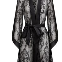 Luxe Solitaire | 高級ランジェリー・ナイトローズ・レースナイトガウン＆ボディスーツ・ブラック（ワイヤーなし） | 即日発送・サイズ交換NG・メール便対象】輸入下着・ランジェリー<LS0003>