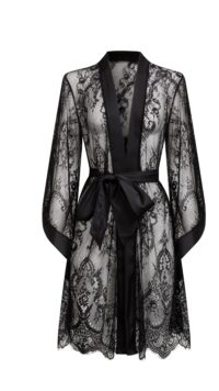 Luxe Solitaire | 高級ランジェリー・ナイトローズ・レースナイトガウン＆ボディスーツ・ブラック（ワイヤーなし） | 即日発送・サイズ交換NG・メール便対象】輸入下着・ランジェリー<LS0003>