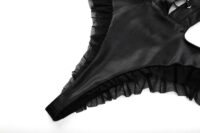 Luxe Solitaire | 高級ランジェリー・レザー×レース クロスストラップ ボディスーツ・ブラック | 即日発送・サイズ交換NG・メール便対象】輸入下着・ランジェリー<LS0007>