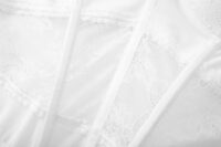 15 Luxe Solitaire | 高級ランジェリー・ホワイトテンプテーション・レースビスチエ/コル4点セット(ワイヤーあり・首ベルト・ガ-タ-・T バック) | 即日発送・サイズ交換NG・メール便対象】輸入下着・ランジェリー<LS0001>