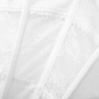 15 Luxe Solitaire | 高級ランジェリー・ホワイトテンプテーション・レースビスチエ/コル4点セット(ワイヤーあり・首ベルト・ガ-タ-・T バック) | 即日発送・サイズ交換NG・メール便対象】輸入下着・ランジェリー<LS0001>