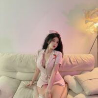 2 Série Fantasmagorique | 4点セット セクシーナースコスプレセット(ワンピース・ナースキャップ・Tバック・ウエストベルト) | 即日発送・サイズ交換NG・メール便対象】輸入下着・ランジェリー<SF0012>