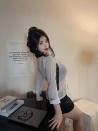 Série Fantasmagorique | 3点セット オフィス・ 秘書コスプレセット(シャツ・ネクタイ・スカート) | 即日発送・サイズ交換NG・メール便対象】輸入下着・ランジェリー<SF0009>