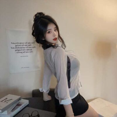 Série Fantasmagorique | 3点セット オフィス・ 秘書コスプレセット(シャツ・ネクタイ・スカート) | 即日発送・サイズ交換NG・メール便対象】輸入下着・ランジェリー<SF0009>