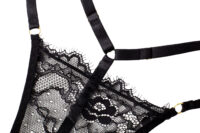 7 Luxe Solitaire | 高級ランジェリー・5点セット ナイトボンデージ・セパレートランジェリーセット・ブラック | 即日発送・サイズ交換NG・メール便対象】輸入下着・ランジェリー<LS0006>