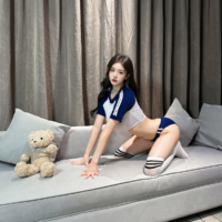 Série Fantasmagorique | 2点セット スクール・体操服コスプレセット(トップス・ショートパンツ）・ブラック | 即日発送・サイズ交換NG・メール便対象】輸入下着・ランジェリー<SF0022>