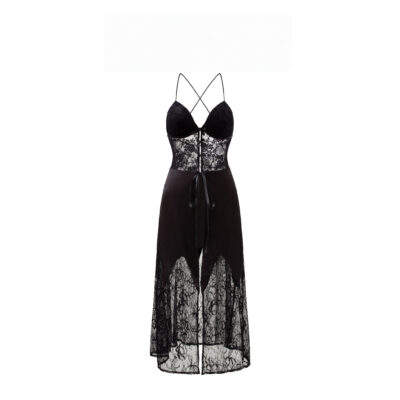 Luxe Solitaire | 高級ランジェリー・グジュアリーサテンレースベビードール／スリップ（ワイヤーなし） | 【即日発送・サイズ交換NG・送料無料】下着・ランジェリー<LS0002>