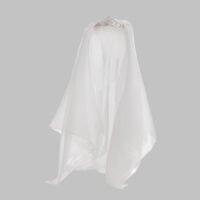 Luxe Solitaire | 高級ランジェリー・2点セット　フレンチブライダル・テディ ボディスーツ (ヴェール付き)・ホワイト | 【即日発送・サイズ交換NG・送料無料】下着・ランジェリー<LS0005>